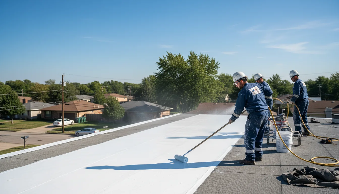 Commercial roof coating in Robinson, IL near me